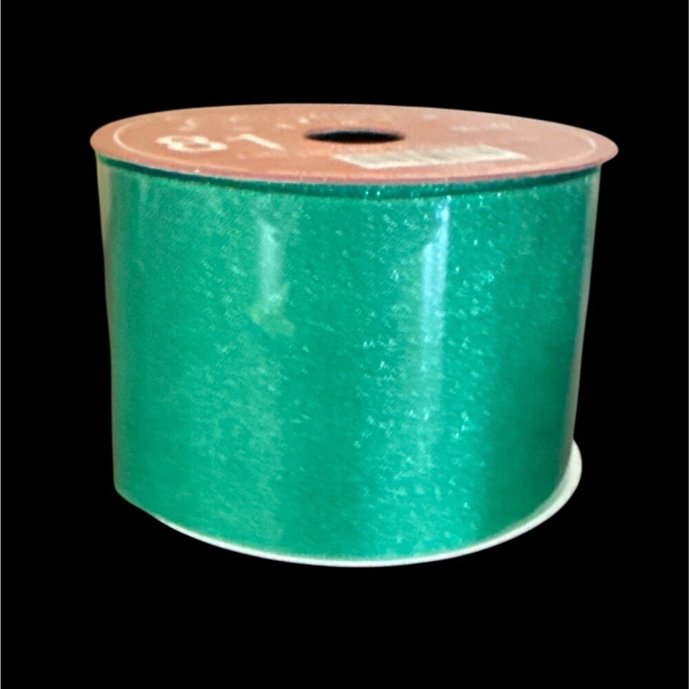 Green Tulle Christmas Ribbon 2.5IN X 90FT Hobby Lobby Craft Decor Crafting